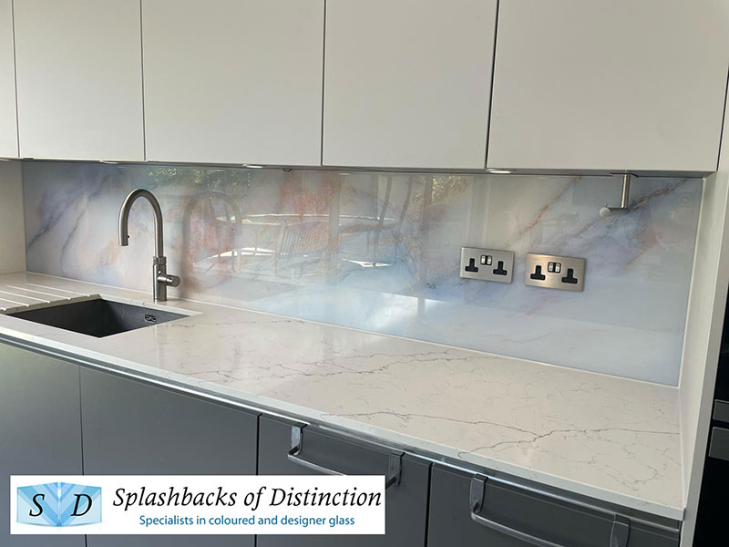 Kitchen splashback with shutterstock image fitted in ruislip