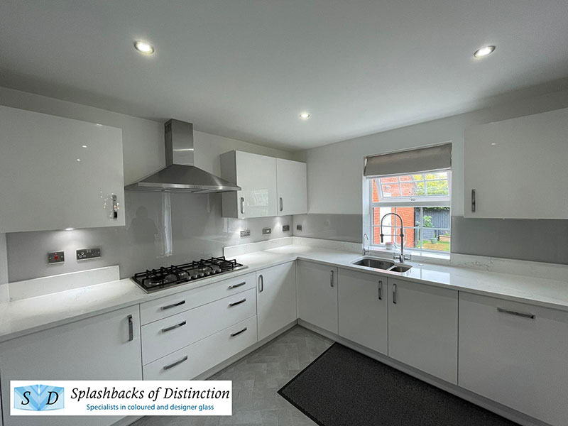 Kitchen splashback painted dulux wayside inn installed in langford