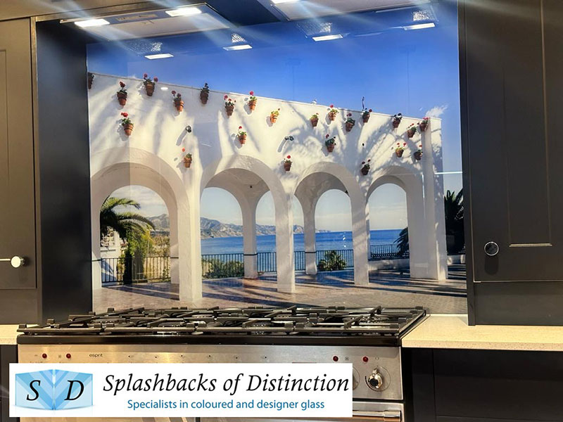 Kitchen splashback in watford using stock image