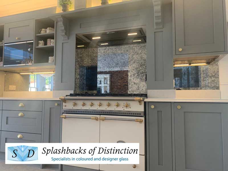 Toughend mirror kitchen splashback