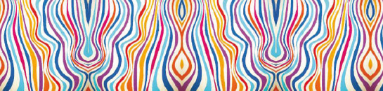 The 1960s return with this psychedelic printed glass kitchen splashback. A lovely retro look for your kitchen space. A colourful printed glass kitchen splashback that will suit a 1960s inspired surrounding, be it kitchen, bathroom or living area.