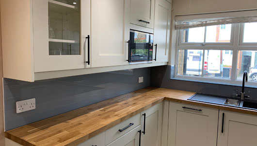 Kitchen splashback dulux natural slate